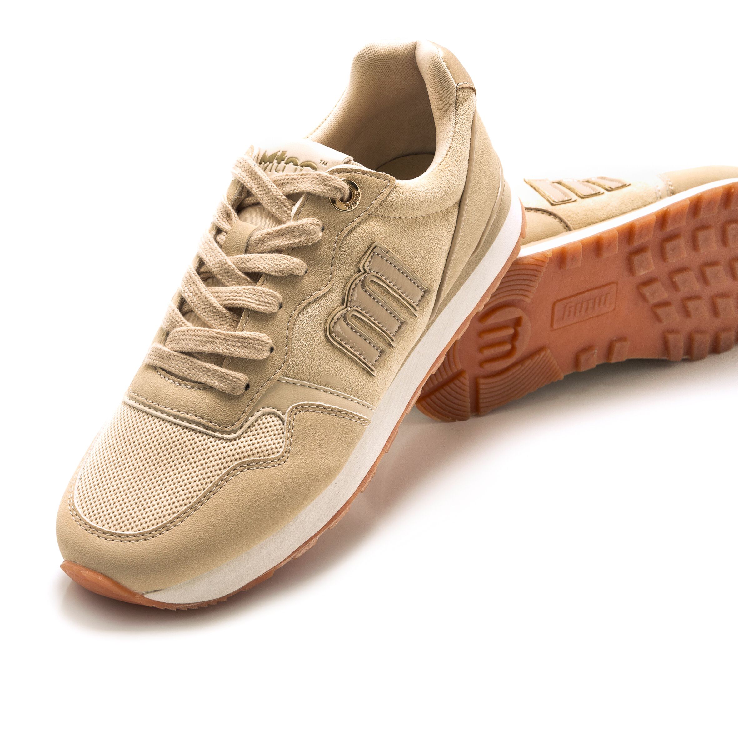 Zapatillas mustang deals mujer beige